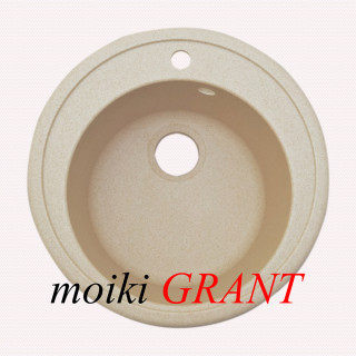 Гранитная мойка Grant Crystal avena круглая