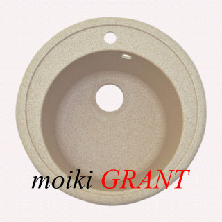 Гранитная мойка Grant Crystal terra круглая
